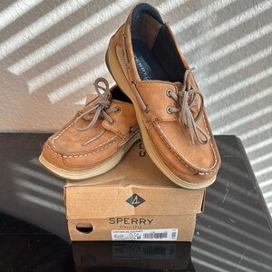 Sperry Kid’s  Tan Boat Shoes - size 2.5M
